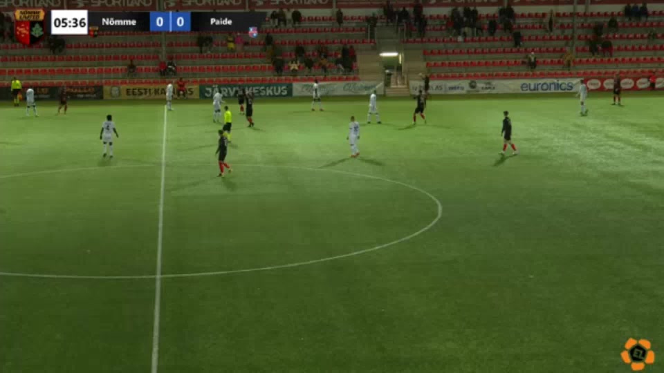 EST CUP FC Nomme United Vs Flora Paide  Goal in 6 min, Score 0:1