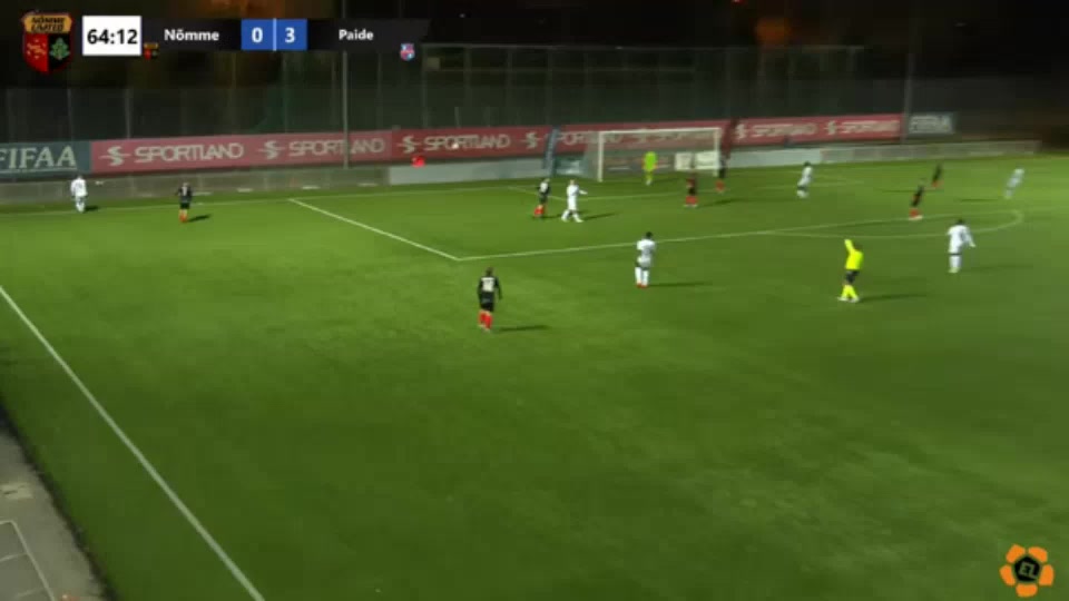 EST CUP FC Nomme United Vs Flora Paide  Goal in 66 min, Score 0:4