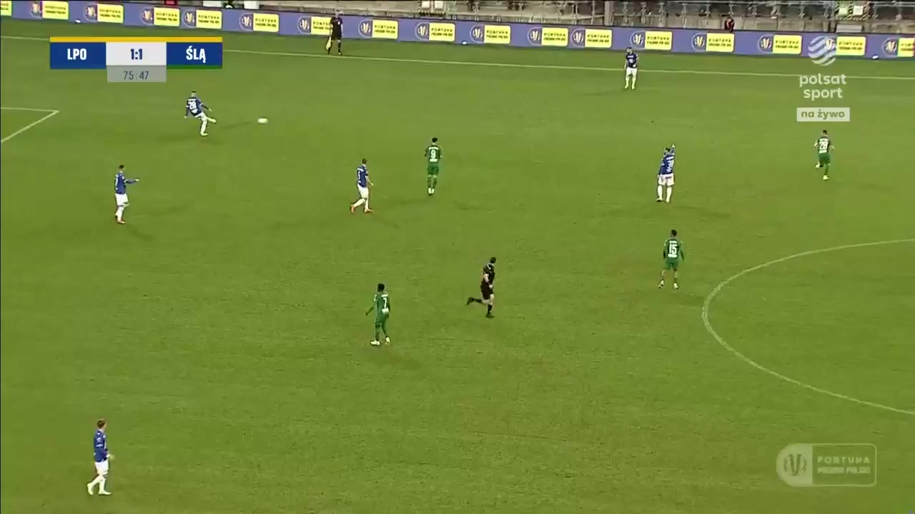 POL Cup Lech Poznan Vs Slask Wroclaw 78 phút Vào, ghi bàn 1:2