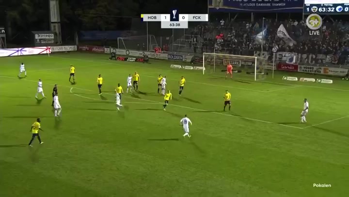 DAN Cup Hobro Vs FC Copenhagen  Goal in 66 min, Score 1:1