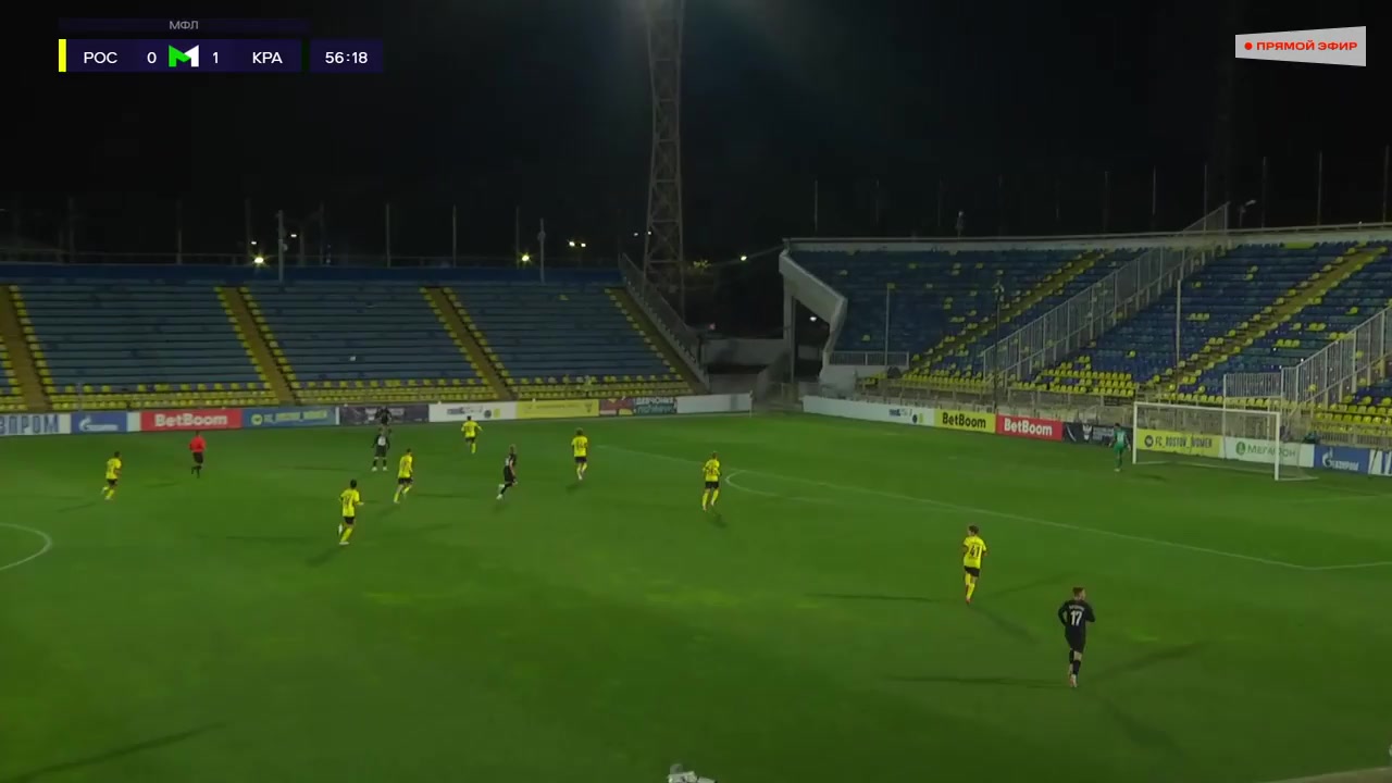 RUS YthC FK Rostov Youth Vs FK Krasnodar Youth Koksharov Goal in 60 min, Score 0:2