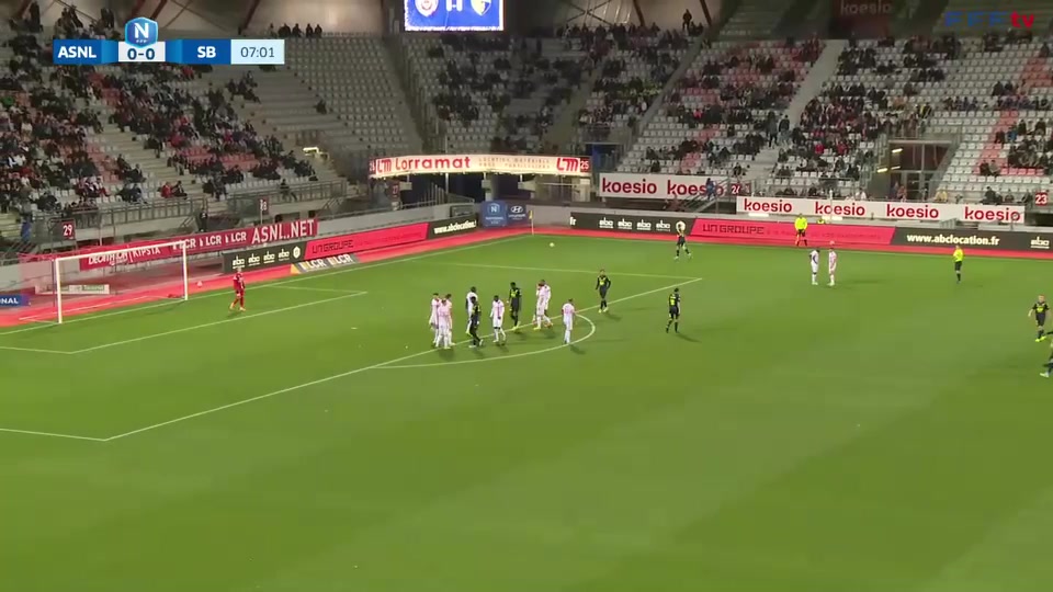 FRA D3 Nancy Vs Stade Briochin 7 phút Vào, ghi bàn 0:1