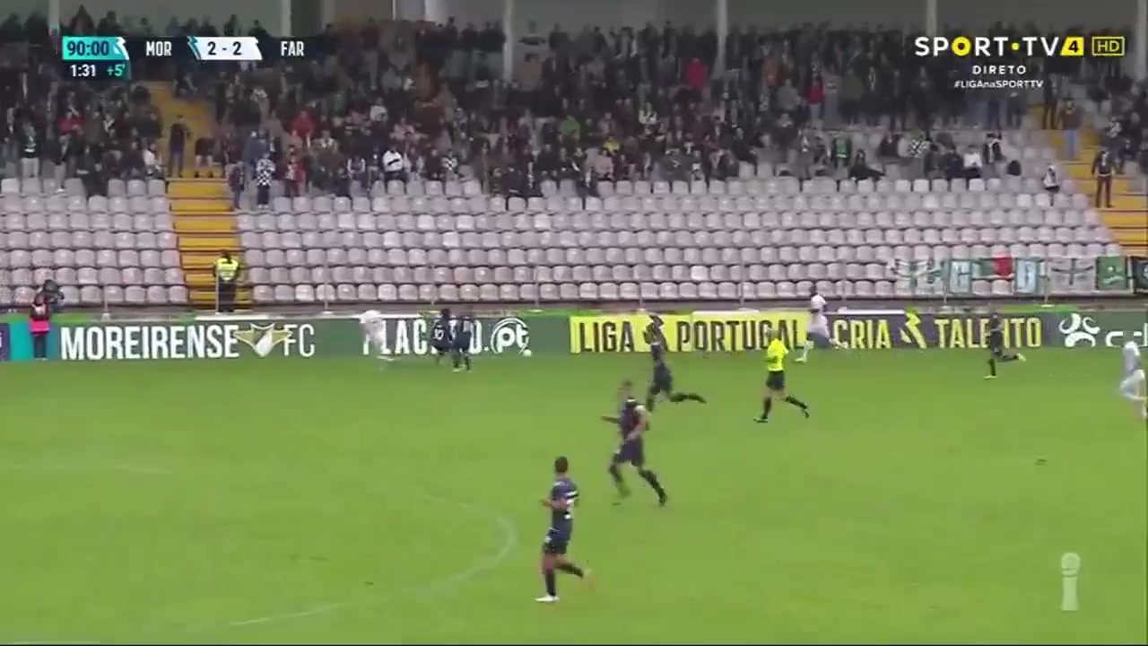 POR D2 Moreirense Vs SC Farense Higor Inacio Platiny de Oliveira Rodrigu Goal in 93 min, Score 3:2