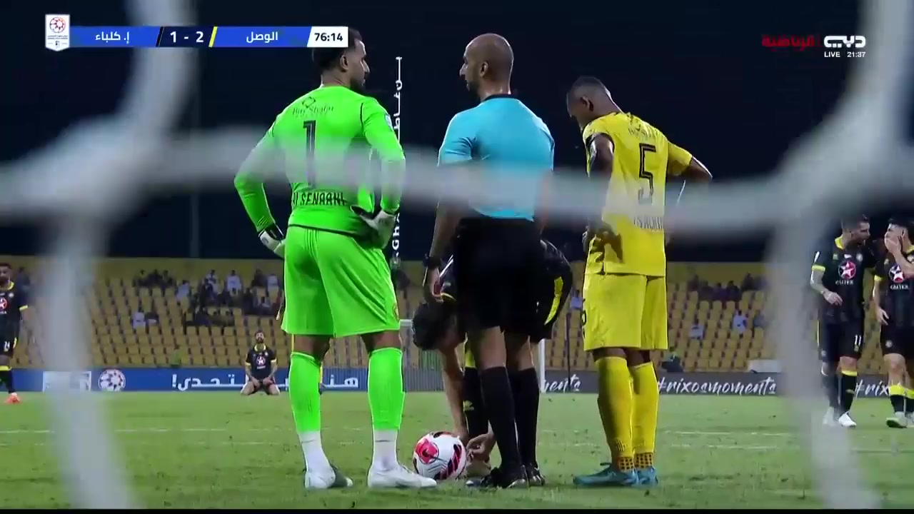 UAE LP Al-Wasl Vs Ittihad Kalba  Goal in 78 min, Score 2:2