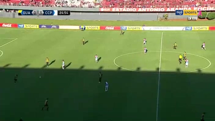 PAR D1 Guarani CA Vs Cerro Porteno 24 phút Vào, ghi bàn 1:1