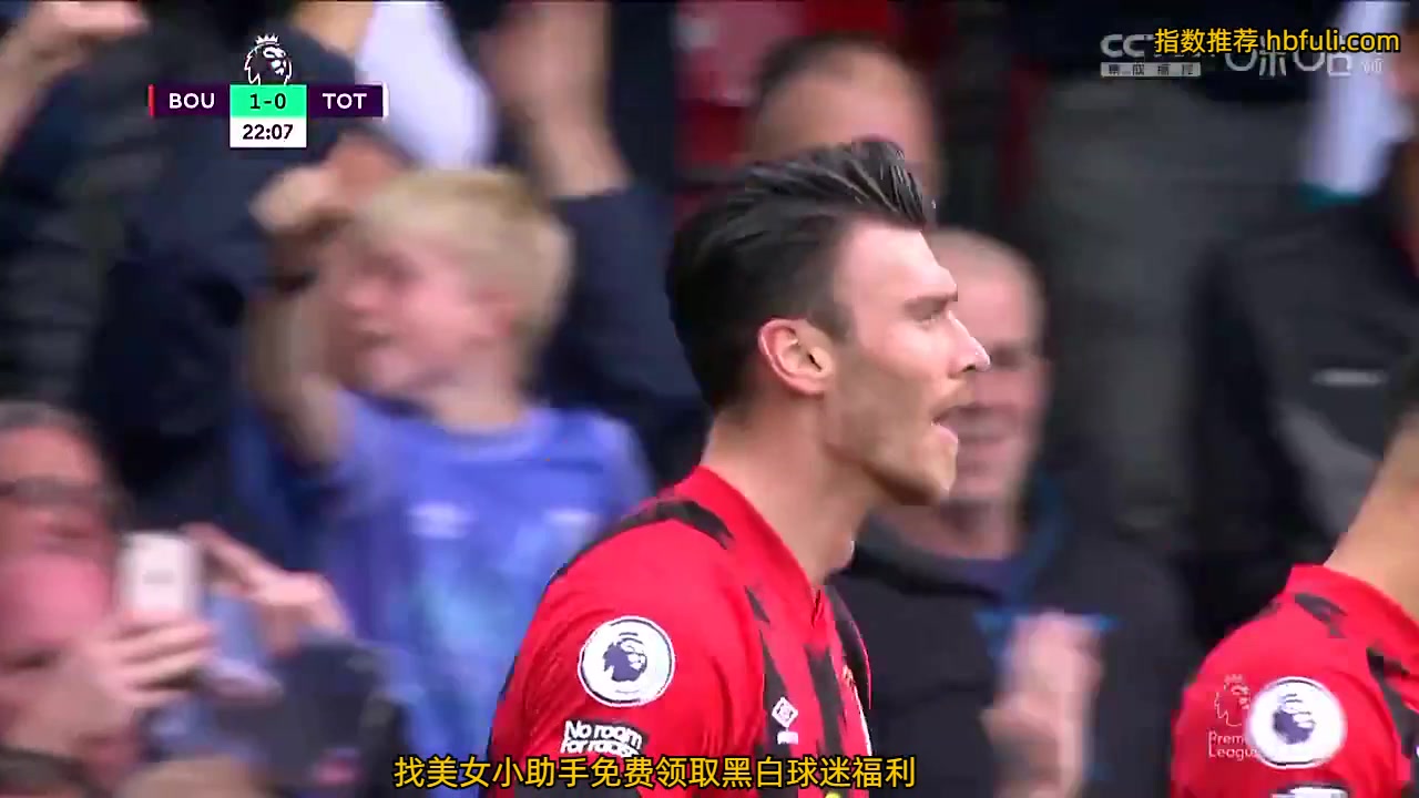 36 Bournemouth AFC Vs Tottenham Hotspur 22 skor gol , skor 1:0