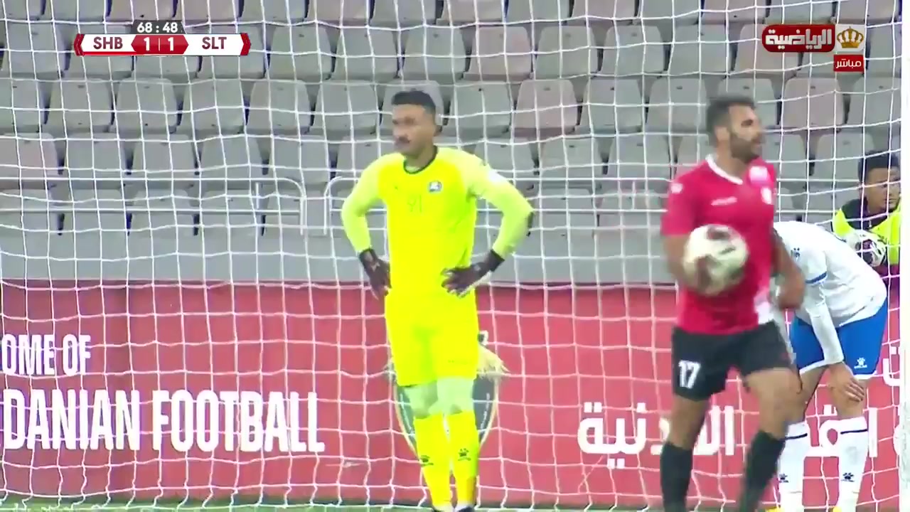 JOR D1 Shabab AlOrdon Vs AL Salt  Goal in 70 min, Score 1:1