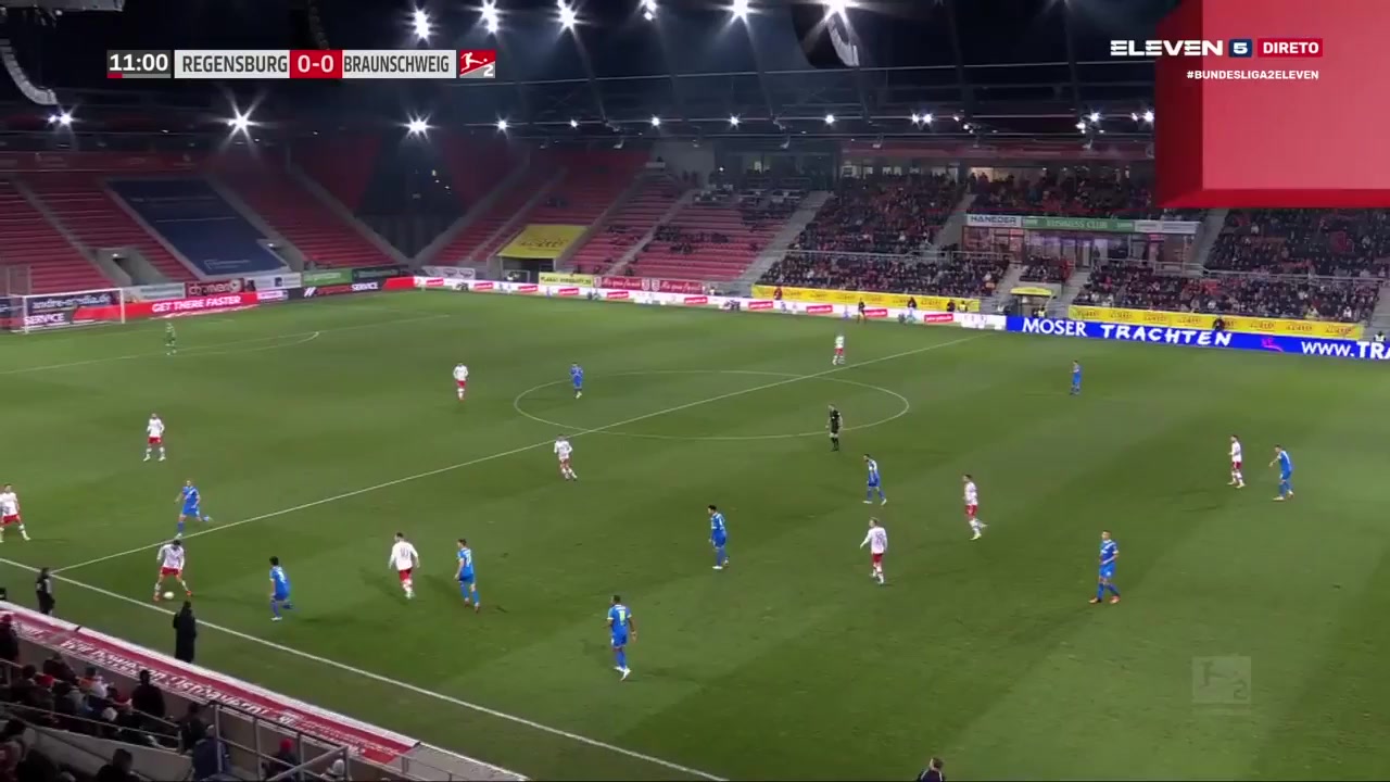 GER D2 Jahn Regensburg Vs Eintracht Braunschweig Charalampos Makridis Goal in 10 min, Score 1:0