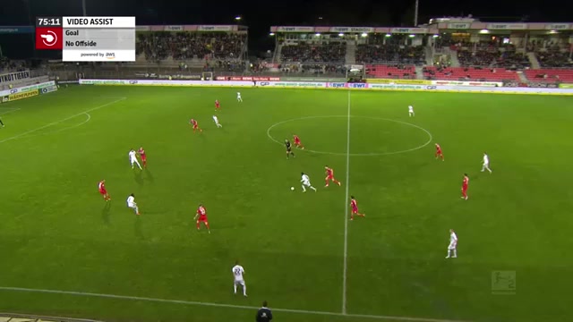 GER D2 SV Sandhausen Vs Heidenheimer  Goal in 76 min, Score 2:4