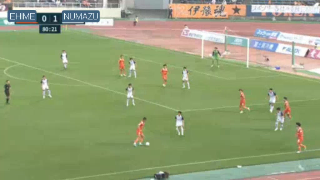 JPN D3 Ehime FC Vs Azul Claro Numazu  Goal in 81 min, Score 1:1