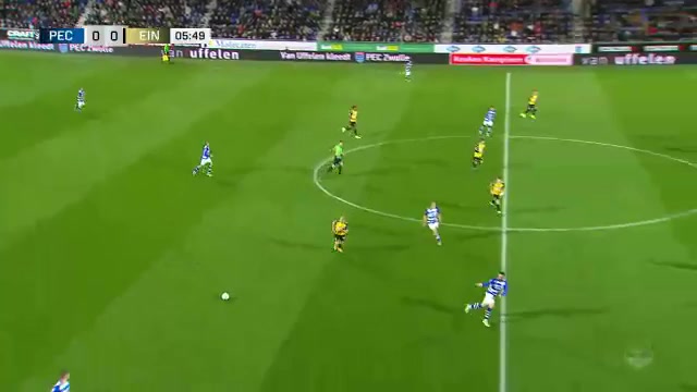 HOL D2 PEC Zwolle Vs FC Eindhoven 6 phút Vào, ghi bàn 1:0