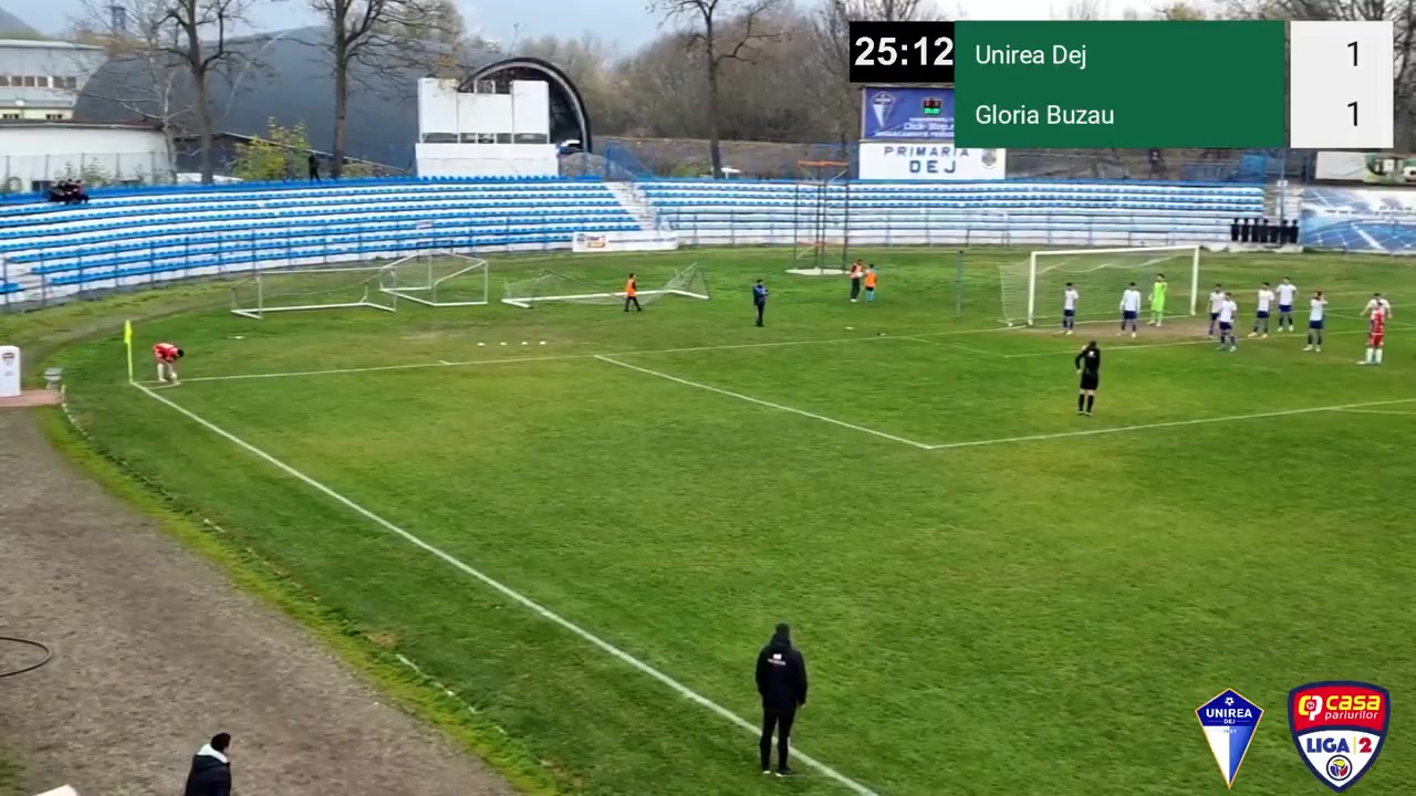 ROM D2 Unirea Dej Vs Gloria Buzau  Goal in 25 min, Score 1:2