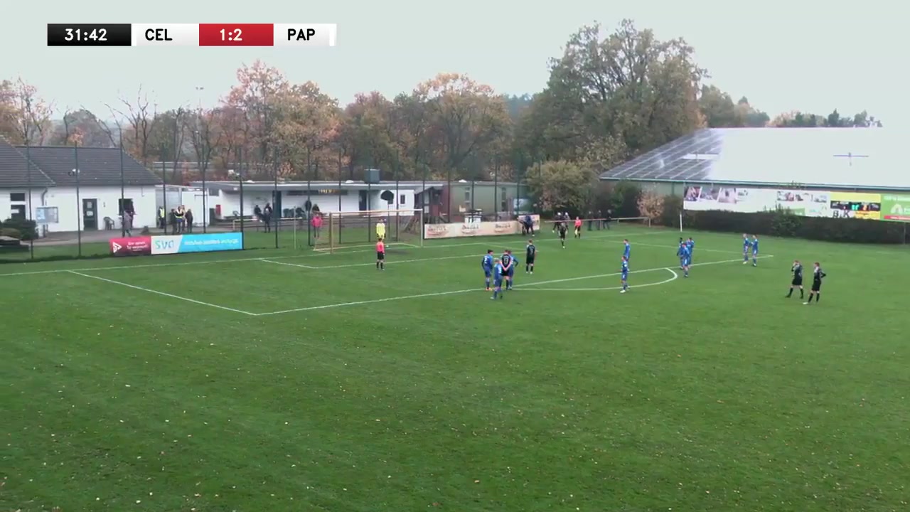 GER OBW Eintracht Celle Vs SC BW 94 Papenburg  Goal in 32 min, Score 1:3