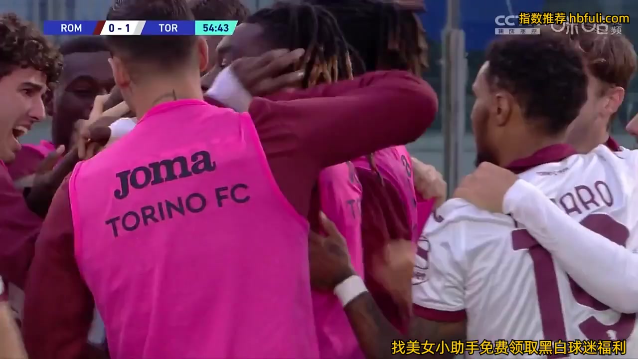 Serie A AS Roma Vs Torino 55phútVào,ghi bàn0:1
