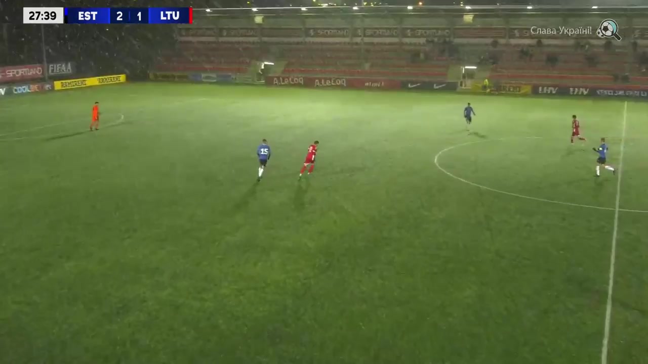 Baltic Cup Estonia U21 Vs Lithuania U21 Kuraksin Goal in 28 min, Score 3:1