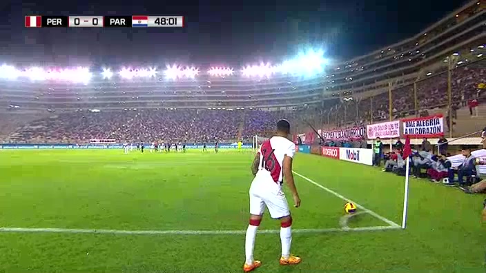 INT FRL Peru Vs Paraguay Alex Valera Goal in 48 min, Score 1:0