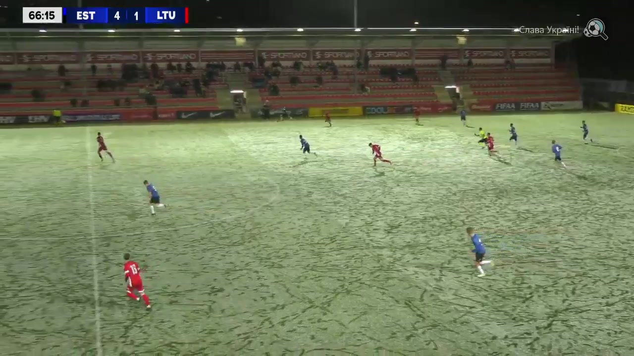 Baltic Cup Estonia U21 Vs Lithuania U21  Goal in 68 min, Score 5:1