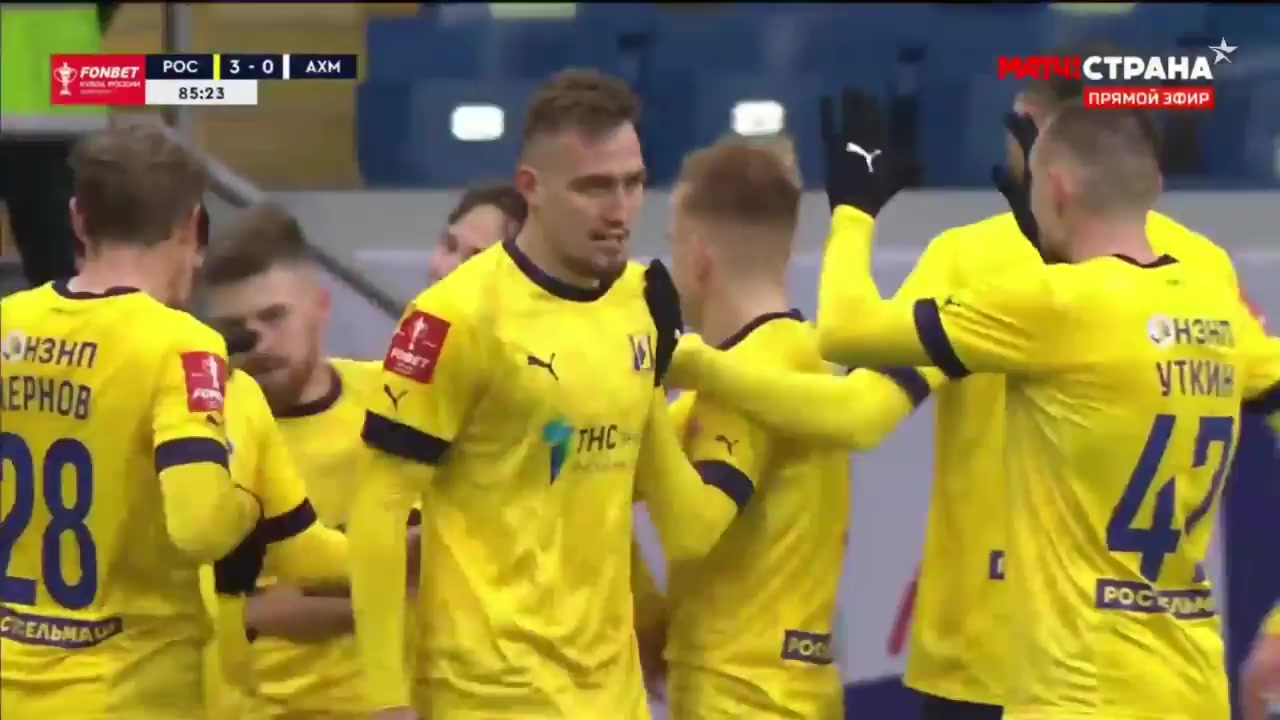 153 Rostov FK Vs Terek Grozny 86 skor gol , skor 3:0