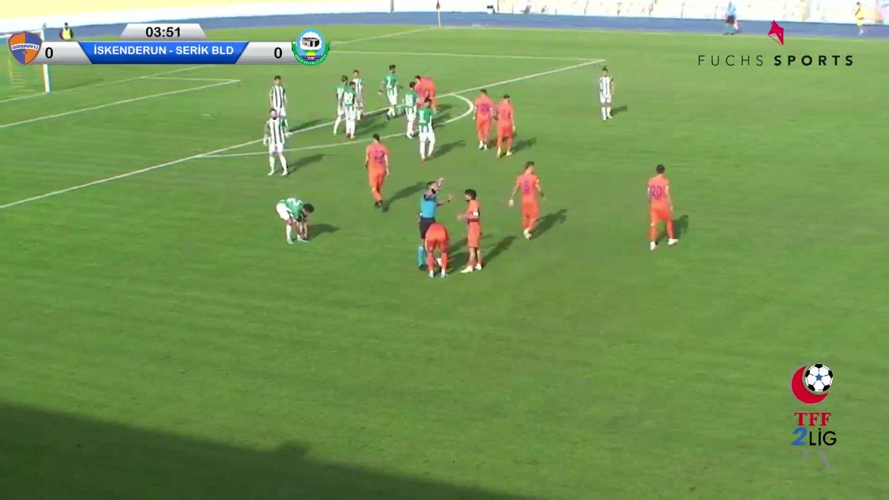 TUR D3 Iskenderun FK Vs Serik Belediyespor  Goal in 4 min, Score 1:0