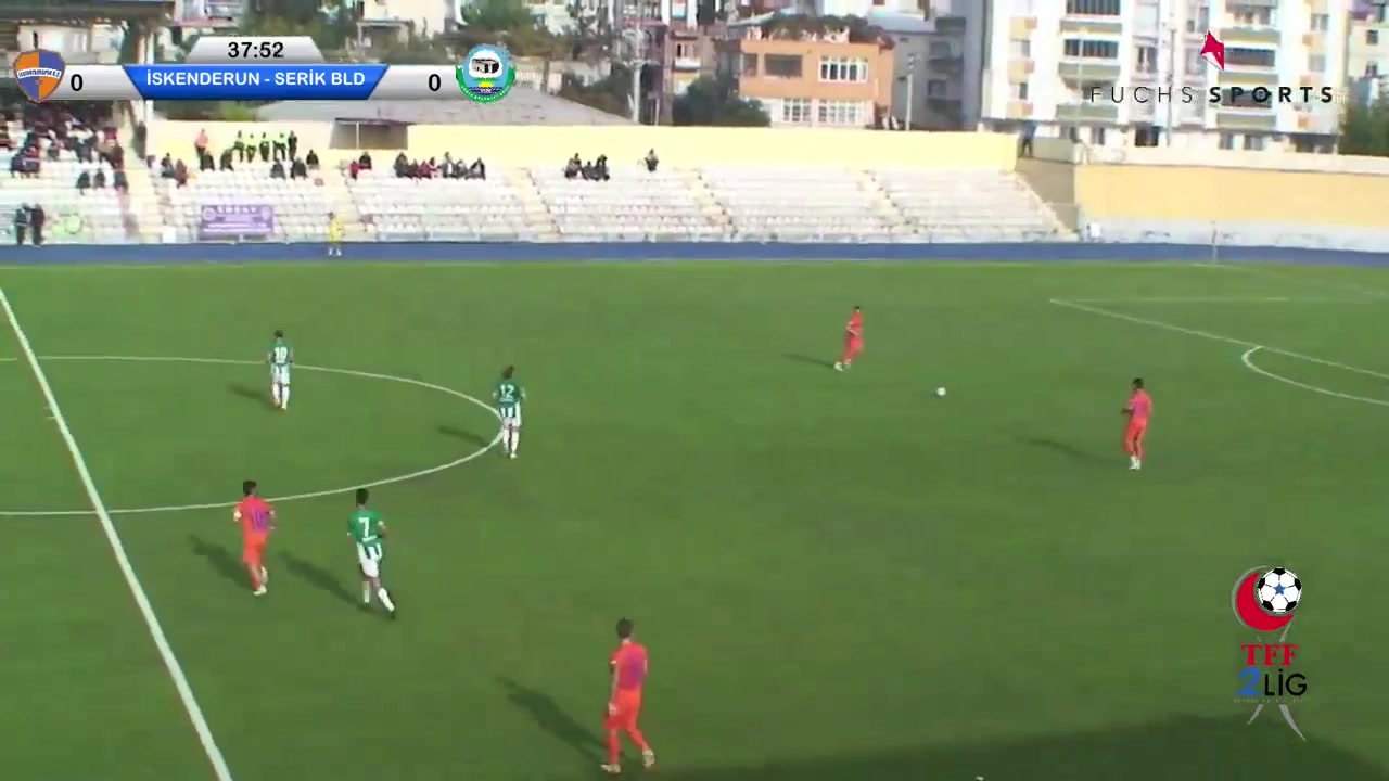 TUR D3 Iskenderun FK Vs Serik Belediyespor  Goal in 37 min, Score 1:0