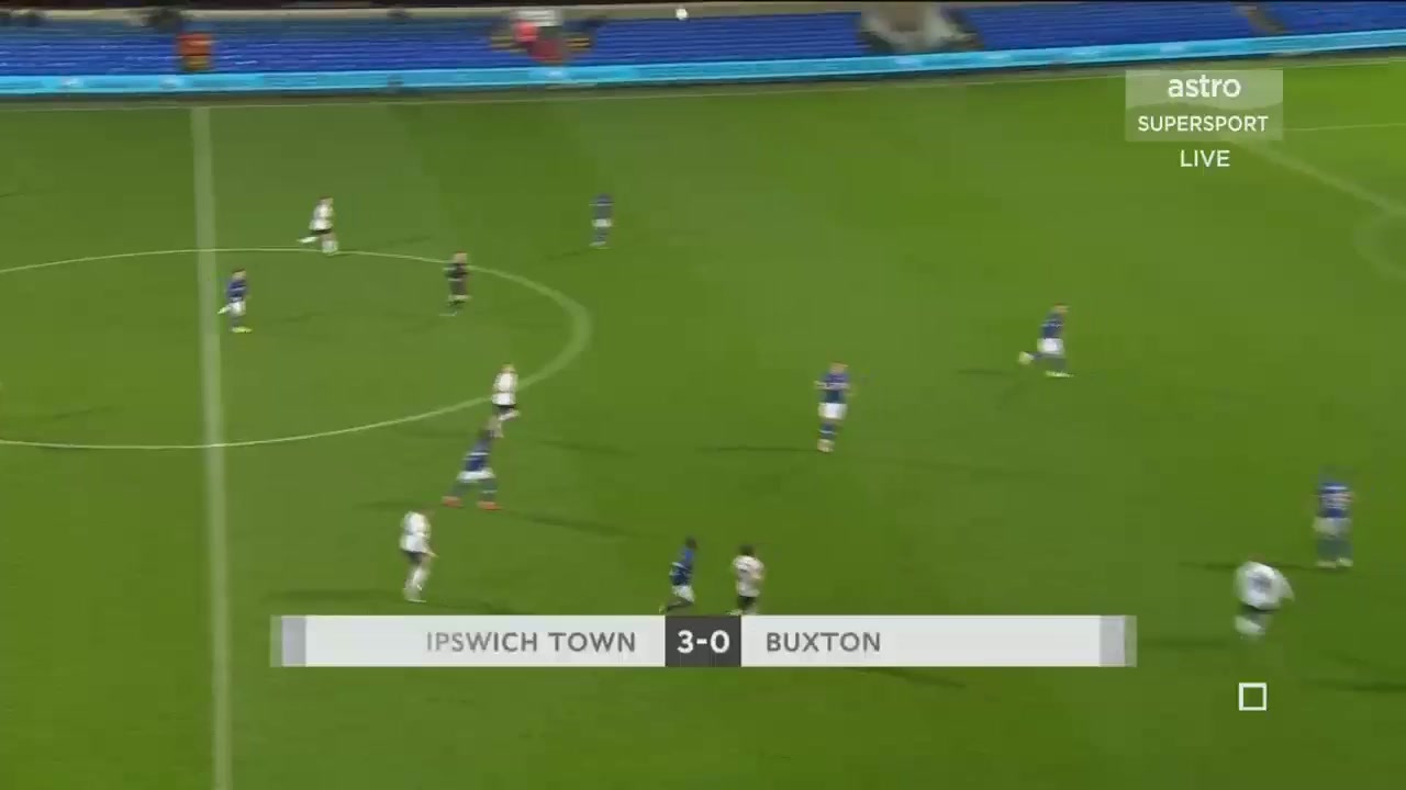 ENG FAC Ipswich Town Vs Buxton FC  Goal in 73 min, Score 3:0