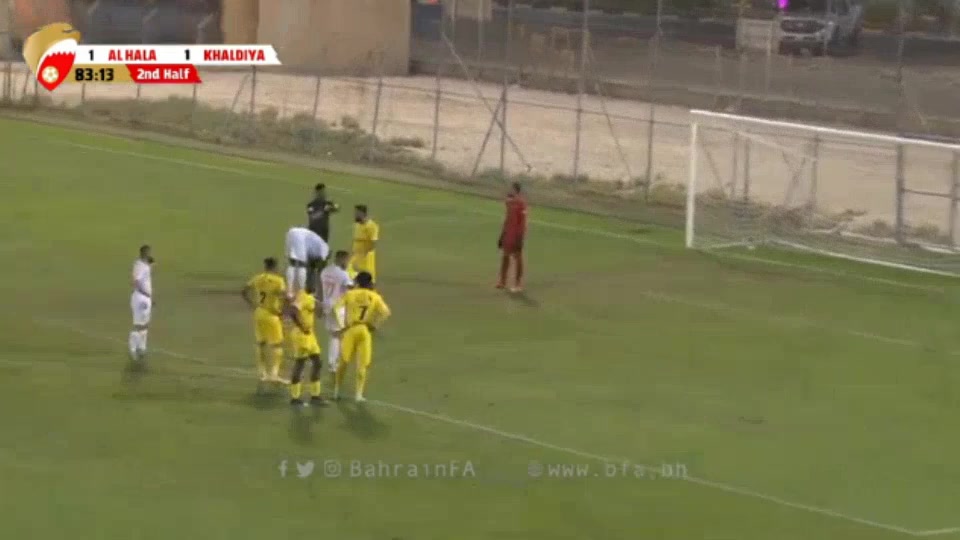 BHR D1 Al Khaldiya Vs Al-Hala  Goal in 85 min, Score 1:2