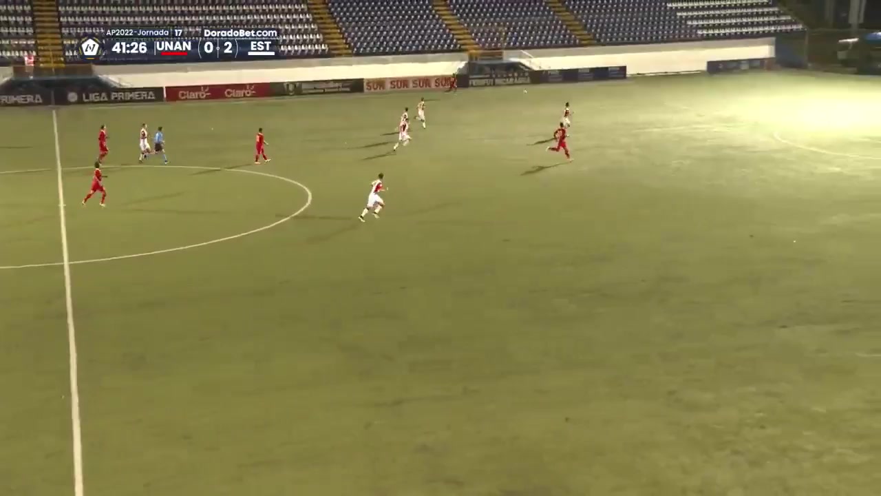 NIC D1 UNAN Managua Vs Real Esteli Brandón Mayorga Goal in 42 min, Score 1:2