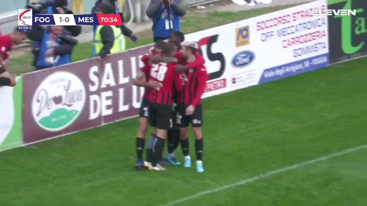 ITA C1 Foggia Vs Messina 71 phút Vào, ghi bàn 1:0