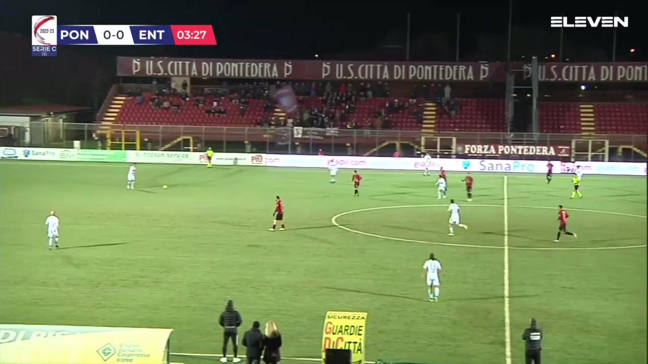 ITA C1 Pontedera Vs ACD Virtus Entella 4 phút Vào, ghi bàn 1:0