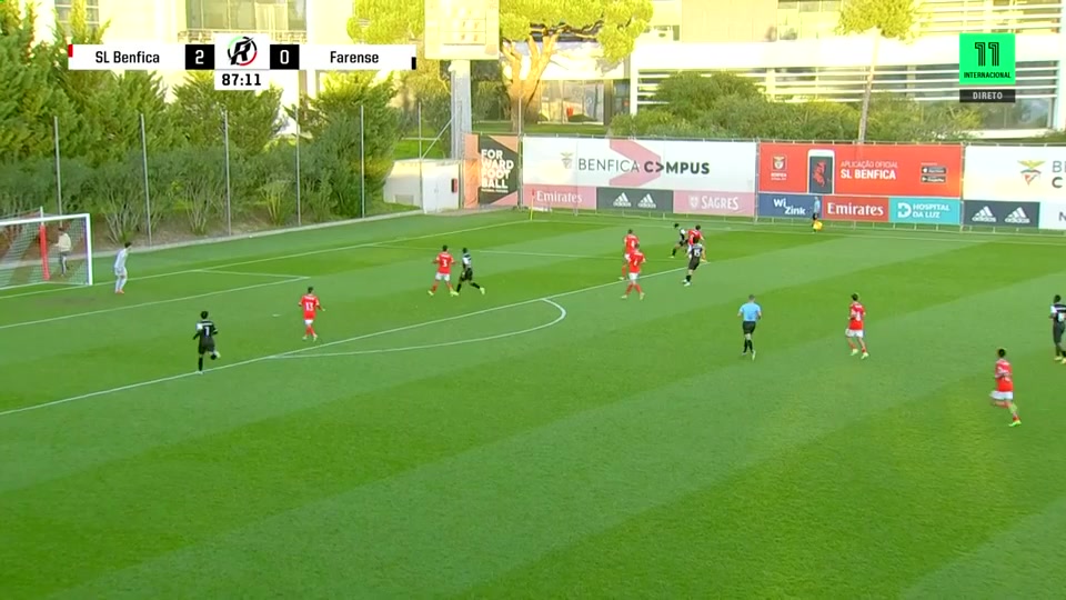 Por U23 Benfica U23 Vs Farense U23  Goal in 89 min, Score 2:1