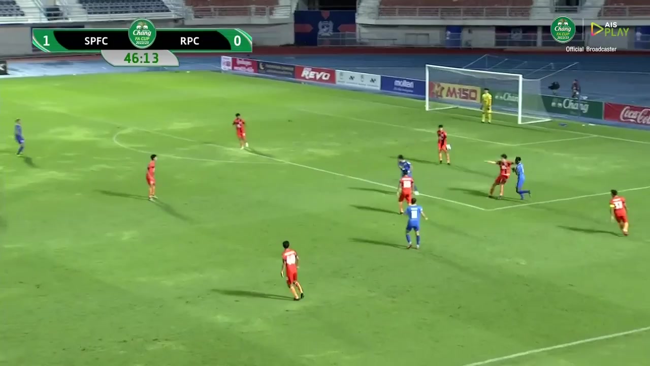 TH FC Suphanburi FC Vs Raj Pracha FC  Goal in 48 min, Score 1:1