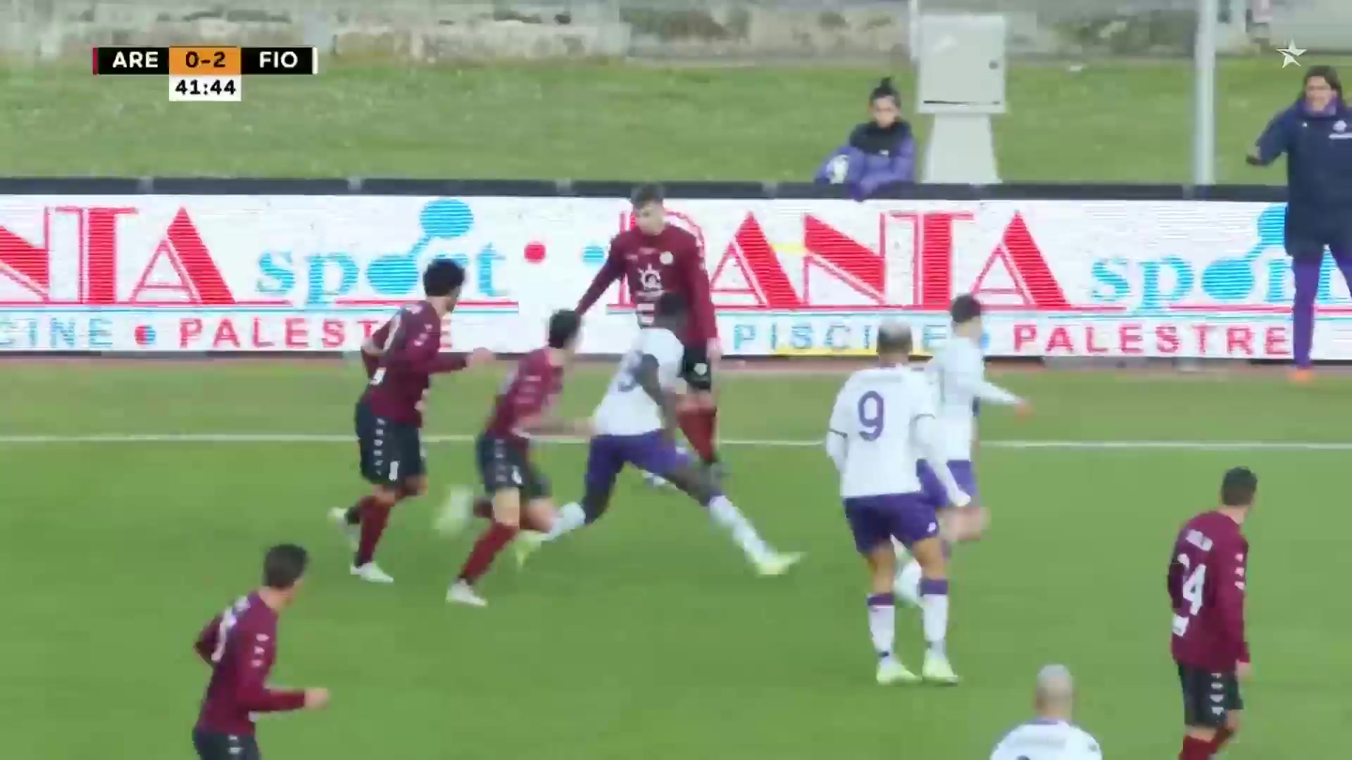 INT CF Arezzo Vs Fiorentina 41 ทำประตู  ประตู, ทำคะแนน 0:3