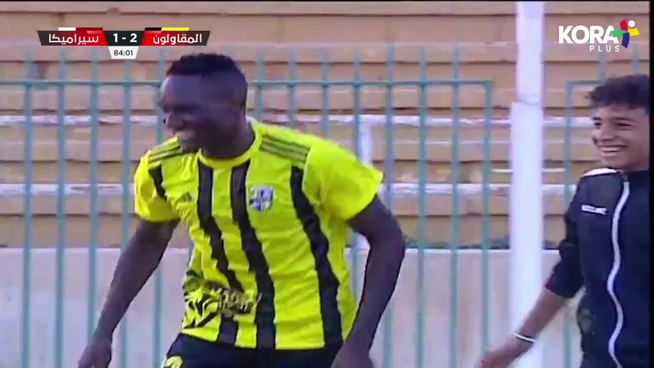 EGY D1 El Mokawloon El Arab Vs Ceramica Cleopatra FC  Goal in85min,Score2:1