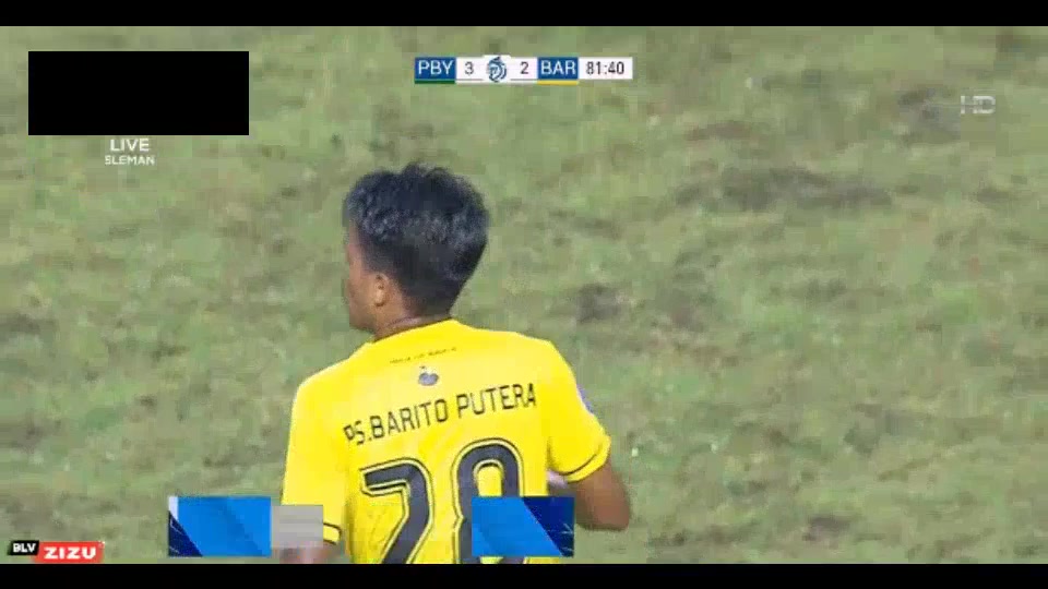 IDN ISL Persebaya Surabaya Vs Barito Putera  Goal in81min,Score3:2