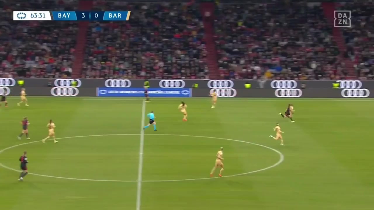 UEFA WUC Bayern Munchen (w) Vs Barcelona (w)  Goal in 65 min, Score 3:1