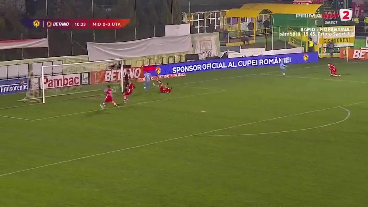 ROMC CS Mioveni Vs UTA Arad  Goal in 11 min, Score 0:1