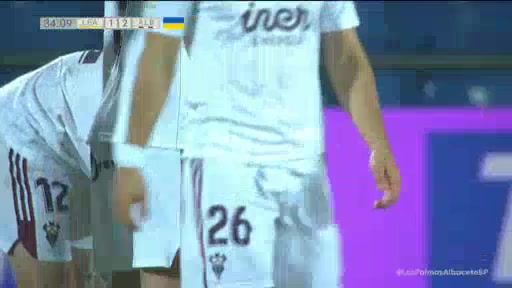 SPA D2 Las Palmas Vs Albacete  Goal in 85 min, Score 1:2
