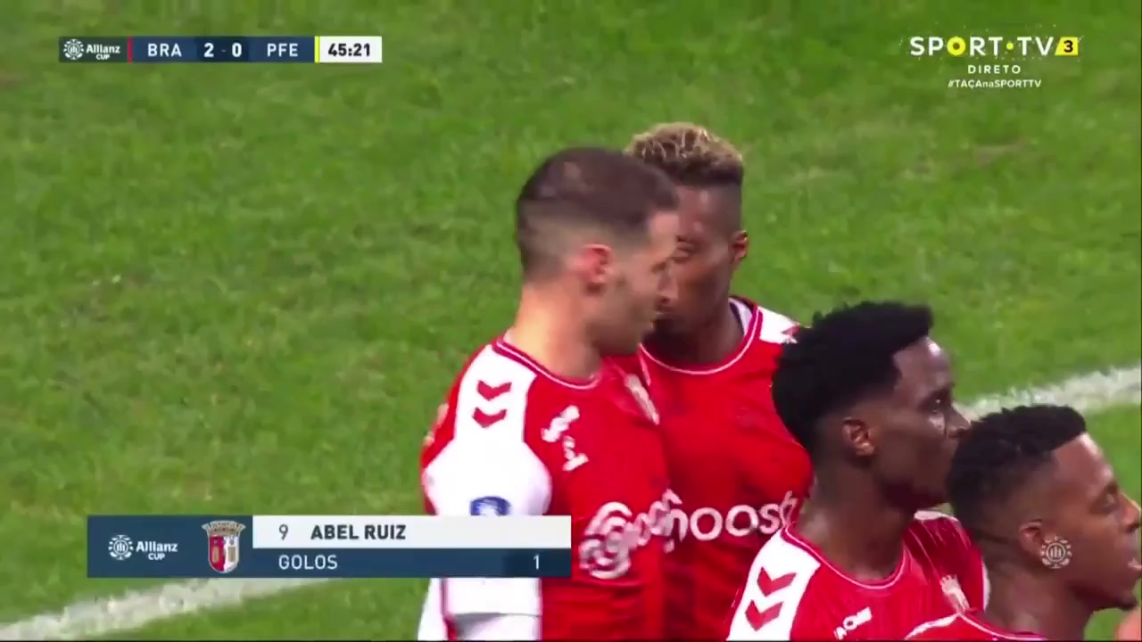 PORLC Sporting Braga Vs Pacos de Ferreira 45 phút Vào, ghi bàn 2:0