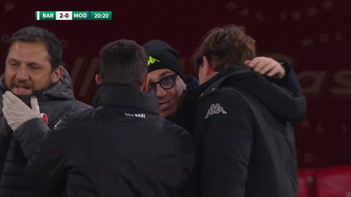 ITA D2 Bari Vs Modena 19 phút Vào, ghi bàn 2:0