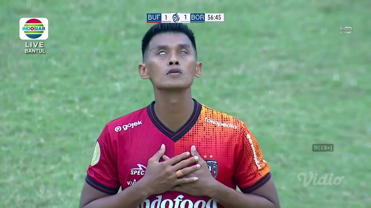 IDN ISL Bali United Vs Borneo FC Lerby Eliandry Pong Baru Goal in 57 min, Score 1:1