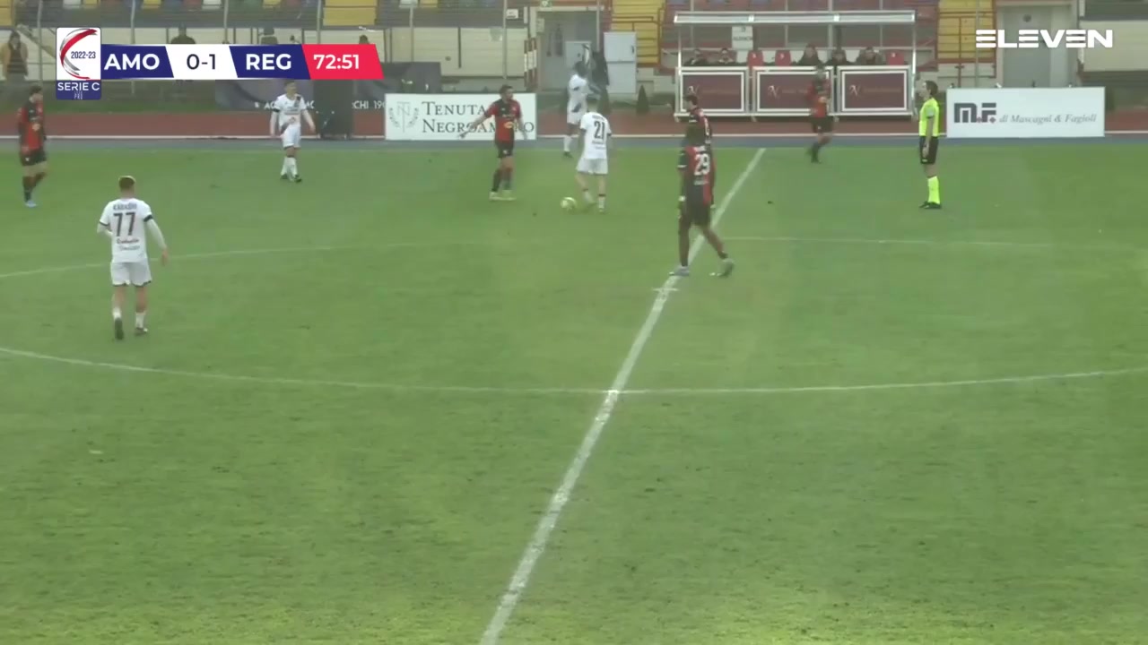 ITA C1 Montevarchi Vs A.C. Reggiana 1919  Goal in 75 min, Score 0:2