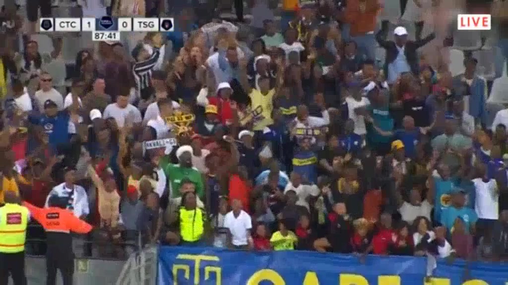 SAPL D1 Cape Town City Vs TS Galaxy  Goal in 87 min, Score 1:0