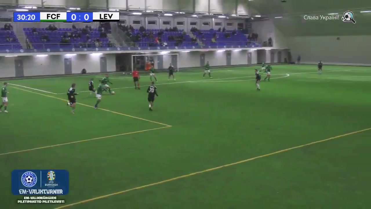 Est WT FC Flora Tallinn Vs Levadia Tallinn  Goal in 31 min, Score 0:1
