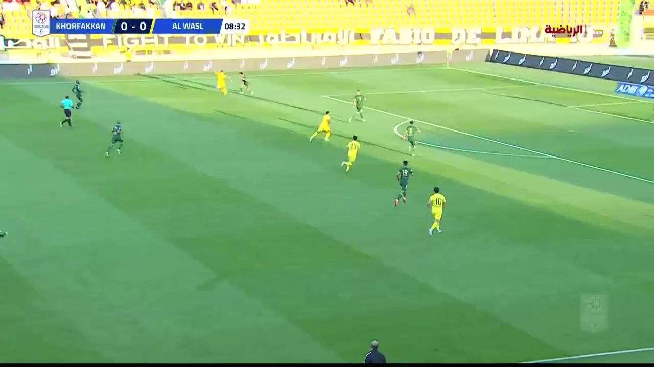 UAE LP Al-Wasl Vs Khor Fakkan  Goal in 8 min, Score 1:0