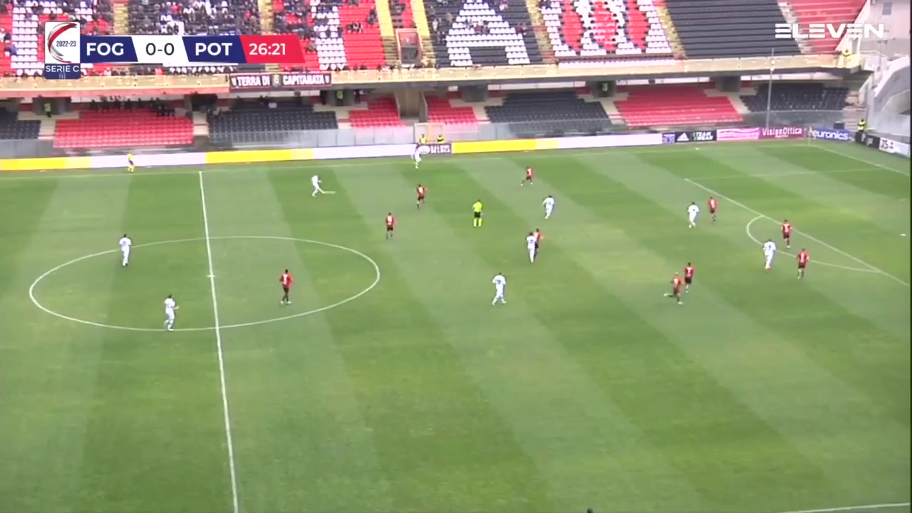 ITA C1 Foggia Vs Potenza 27 phút Vào, ghi bàn 1:0