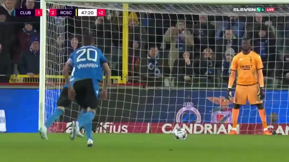 BEL D1 Club Brugge Vs Charleroi  Goal in 45+ min, Score 1:2
