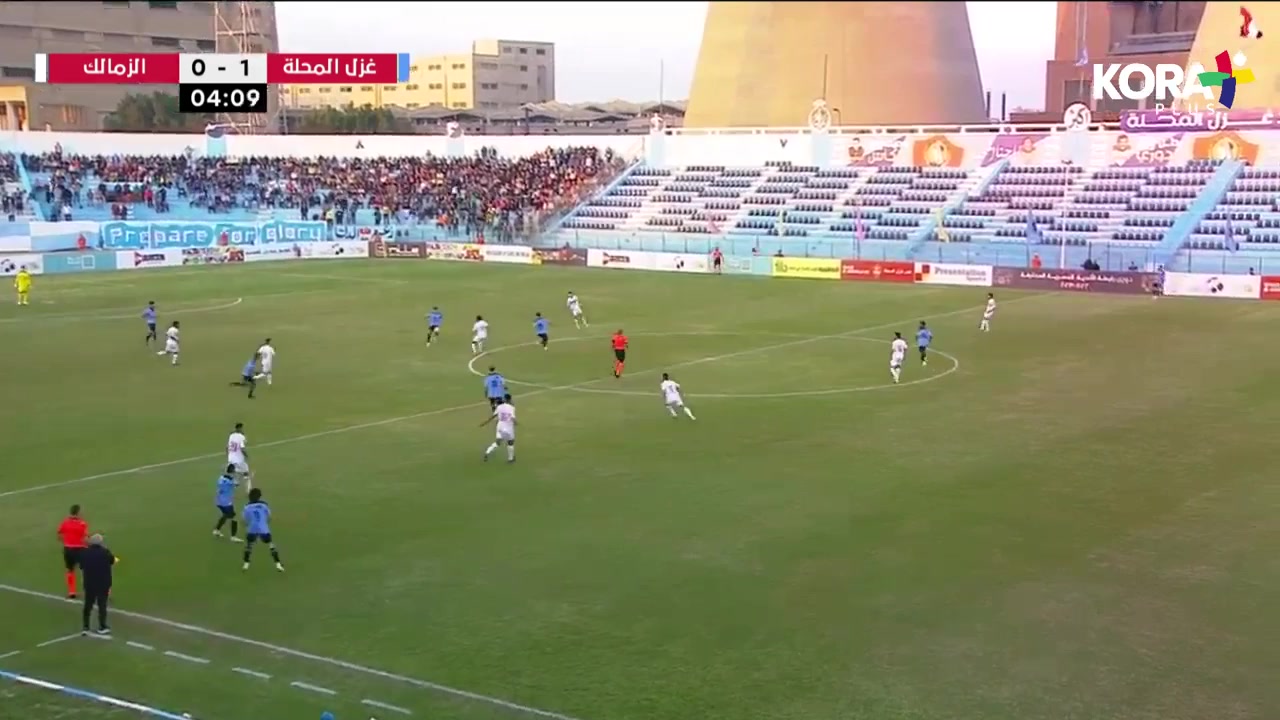 EGY D1 Ghazl El Mahallah Vs Zamalek  Goal in 4 min, Score 1:0