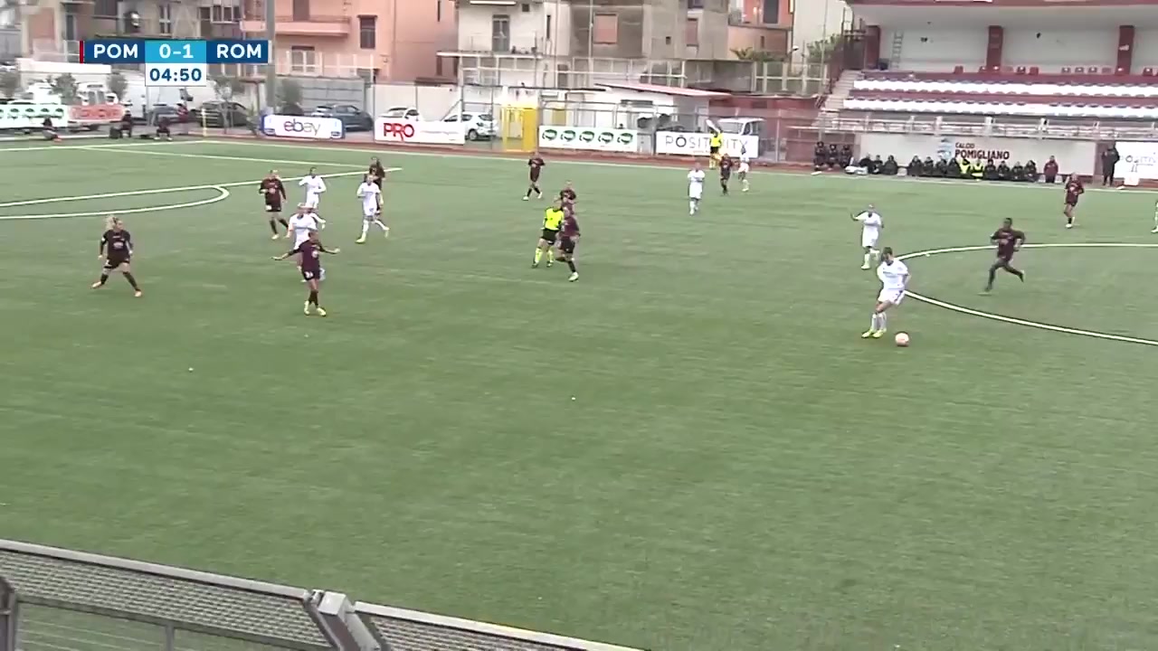 IW Cup Pomigliano (w) Vs Roma CF (w)  Goal in 5 min, Score 0:2