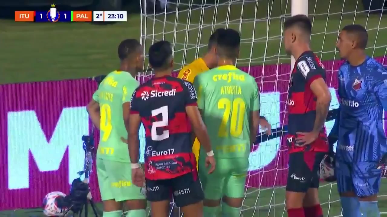 BRA SP Ituano  SP Vs Palmeiras  Goal in 69 min, Score 1:2