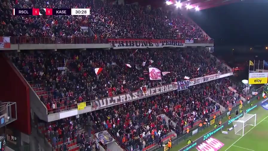 BEL D1 Standard Liege Vs KAS Eupen 30 phút Vào, ghi bàn 1:1